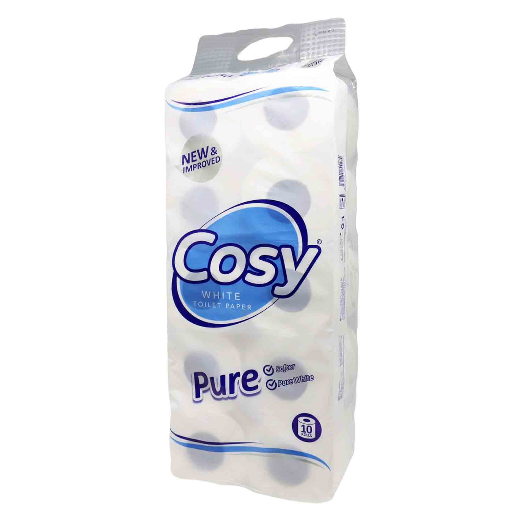 Cosy Toilet Roll White X10