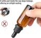 Dreamslink Amber Refillable Empty Glass Bottles With Dropper For Essential Oils Aromatherapy Blends Perfume (30ml / 1OZ), 6 Pieces