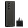 Samsung Case Cover With S Pen Holder For Galaxy Z Fold5 Black And Power Adapter 25W Starter Kit