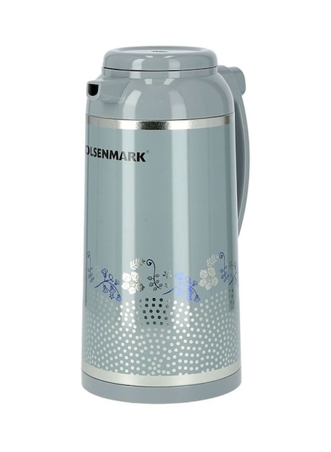 Olsenmark Vacuum Flask With Glass Liner Grey/Silver/Blue