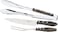 Tramontina Since 1911, Made In Brazil Churrasco 3 Pieces Stainless Steel Barbecue Utensil Set With Treated Brown Polywood Handles