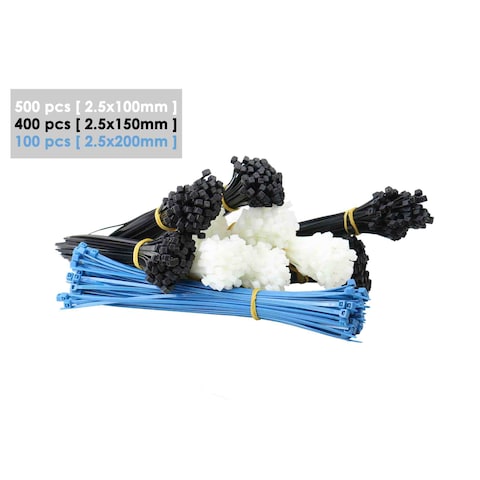 WL Nylon Cable Ties Multicolour 99039 1000