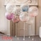 Poppyae 10Pcs Multicolor Confetti Balloon Paper Lantern Wishing Lanterns For Birthday Party Wedding Decor Transparent Clear Balloon
