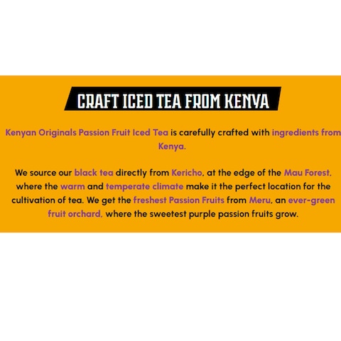 Kenyan Orignal Passion Ice Tea330M