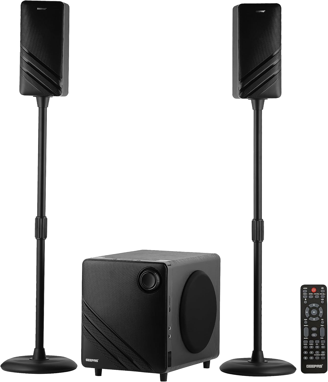 جي باس Geepas 2 1 Ch Multimedia Speaker System 50000 WPMO