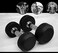 ULTIMAX Round Rubber Dumbbell Fitness Dumbbell Hand Weights Dumbbells Chrome Handle Dumbbell Professional Arm Muscle Exercise Equipment Gym and Home Fitness Equipment-2Pcs- 7.5 kgs