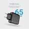 Powerology 3 Port 65W Gan Charger With Pd Eu, Black, P65Pdweubk