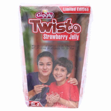 Giggly Twisto Strawberry Jelly 60 Twists