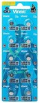 Vinnic AG0 L521F Alkaline 1.5 V Batteries (Pack of 10)