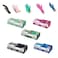 Vinyl Multicolor (Pink, Green, Blue, Black &amp; Clear) Disposable Gloves, Powder-Free, Medium, Case of 500 (5 Packs of 100 Pieces)