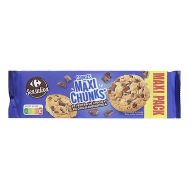 Carrefour Sensation Maxi Chunks Chocolate Chip Cookies 276g