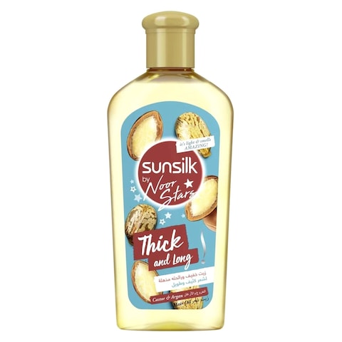 Sunsilk Thick And Long Castor And Argan Hair Oil Yellow 250ml