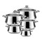 Zahran Classic Stainless Steel Stewpot Set - Sizes 16-20-22-26-30 cm
