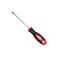 Geepas Precision Screwdriver - Slotted Screwdriver With Soft Grip Rubber Insulated Ergonomic Handle - Cr-V Build, Magnetic Tip And Hanging Hole For Easy Carry - Bi-Colored Red/Black - (Sl 4X120Mm)