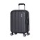 Eminent Hard Case Cabin Travel Bag Makrolon Polycarbonate Luggage Trolley Lightweight Expandable Zipper Suitcase 4 Quiet Wheels With TSA Lock KG82 Black