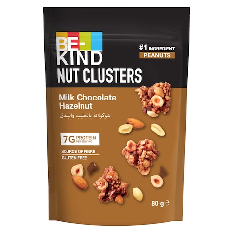 Be-Kind Nut Clusters Milk Chocolate Hazelnut 80g