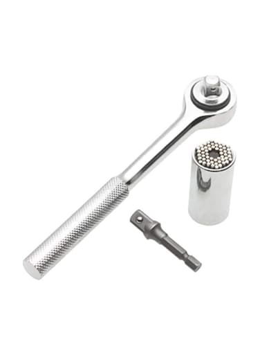 Generic 3-Piece Gator Grip Universal Socket Multi Tool Silver
