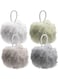 Marrkhor Shower Bath Sponge Shower Loofahs Balls, Multicolour, 12.2Inch