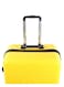 Biggdesign Lightweight Cats Design Carry On Luggage With Spinner Wheel And Lock System Yellow 24-Inch
