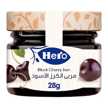 هيرو مربى الكرز الأسود برطمان صغير - 28.3 جرام