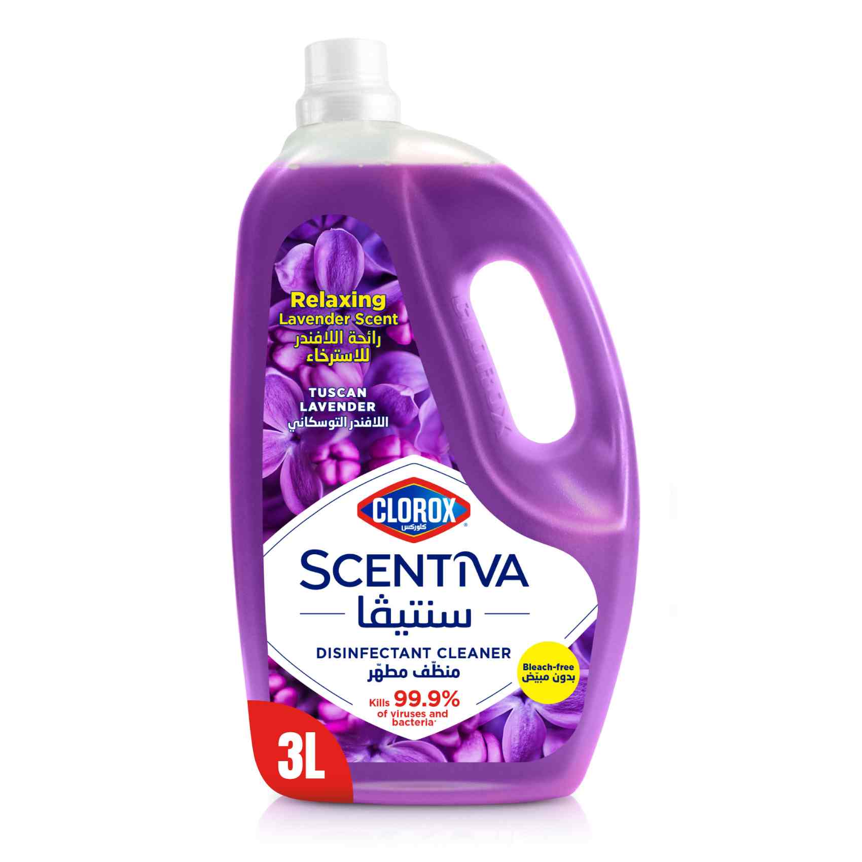 Clorox Scentiva Disinfectant Floor Cleaner Tuscan Lavender 3L