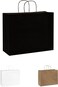 Markq Black Paper bags with handles 43 x 40 x 14 cm Large Kraft Gift bags for Birthday Party Favors, Weddings, Bridal Shower, Businesses (12 Bags)