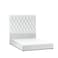 In House Madrid Velvet Bed Frame - Single - 200x120 cm - White