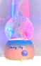 ZK Simple Design Romance Snow Crystal Ball Music Box Gift Transparent Round Ball Dream Blue