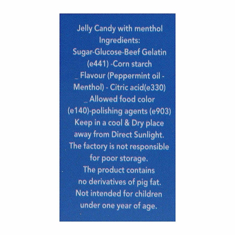 Mint Munch Jelly Candy with Menthol - 30 gram