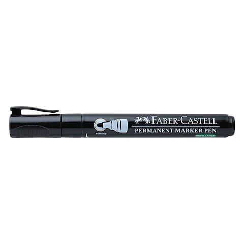 Faber Castell  Marker Permanent Black Round.