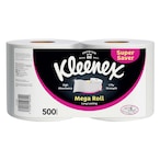 Buy Kleenex Kitchen Paper Towel, Mega Roll Tissue, 2 Rolls x 250 Meters, High Absorbency for Multi Purpose in Saudi Arabia