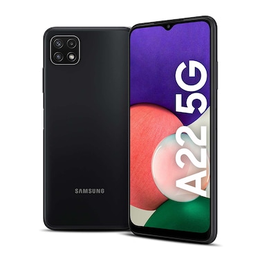 سامسونج جالكسي A22 هاتف ذكي ، 64 جيجابايت ، 4 جيجابايت رام ، الجيل الخامس ال تي اي ، رمادي