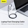 Baseus 100W 4ft USB C To USB C Cable Fast Charge Nylon Braided Type-C Cable for iPhone 15 Pro/iPhone 15 Pro Max/iPhone 15 Plus/iPad Air/iPad Pro/MacBook Pro Samsung Galaxy S23/Huawei/  More Dark Grey