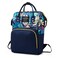 PALVOX Diaper baby Changing Travel Bag Backpack Multifunction Large Capacity (Blue)