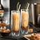 1CHASE&reg;️ Double Wall Glass Champagne Flutes, Stemless Sparkling Wine Glasses, For Cocktail, Martini, Whisky, Desserts, Weddings, Bridal Showers And For Everyday Use Set of 2, 250 ML&hellip;