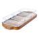 BILLI Glass Bowls with Wooden Tray Fruit Condiment Appetizer Tray Desserts Serving Tray Snack Nut Plate with 3 Bowls