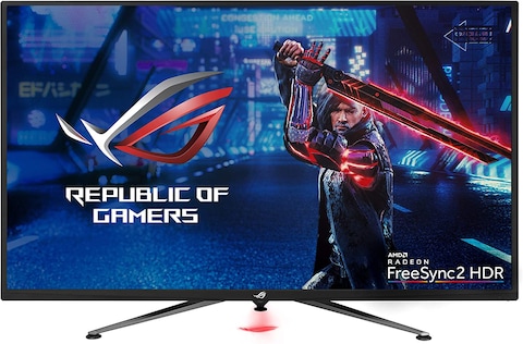 Asus Rog Strix Xg438Q 43&rdquo; Large Gaming Monitor With 4K 120Hz Freesync 2 HDR DisplayHDR 600 90% DCI-P3 Aura Sync 10W Speaker Non-Glare Eye Care With HDMI 2.0 DP 1.4 Remote Control