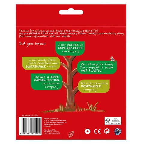Faber-Castell Naturals Colour Pencils 16-115024 Multicolour 24 PCS