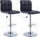 Karnak 2 Pieces Bar Stool Chair PU Leather &amp; Stainless-Steel Base Adjustable Height, 360 Swivel Black Model Kb512