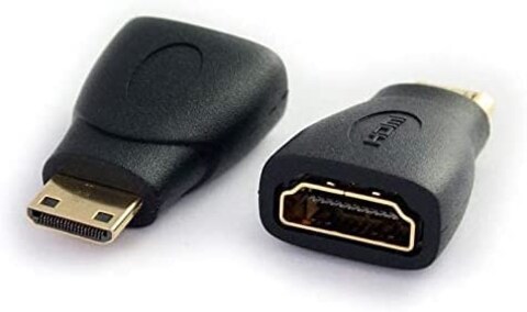 HDMI Female to Mini HDMI Male Adapter Converter (Black)