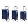 Biggdesign Ocean Carry On Luggage Set, Hardshell Luggage with Spinner Wheel, Travel Suitcase, Lock System, Lightweight, Navy, 3 Pcs.
