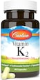 Carlson Vitamin K2, Mk-4 (Menatetrenone), Vitamin K Supplement, Bone &amp; Heart Health, K2 Vitamin, Soy-Free, 60 Capsules