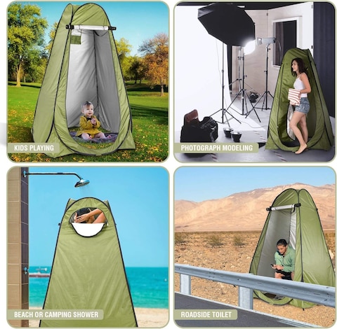 Pop Up Privacy Tent, Instant Portable Outdoor Shower Tent, Camp Toilet, Changing Room, Rain Shelter