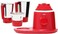 Clikon Whizz, Indian Electric Blender / Mixer Grinder, Superior Grade Stainless Steel Stackable Jars, Overload Protection, Shock Proof ABS Body, 750 Watts Copper Motor - CK2286 (Matte Red)