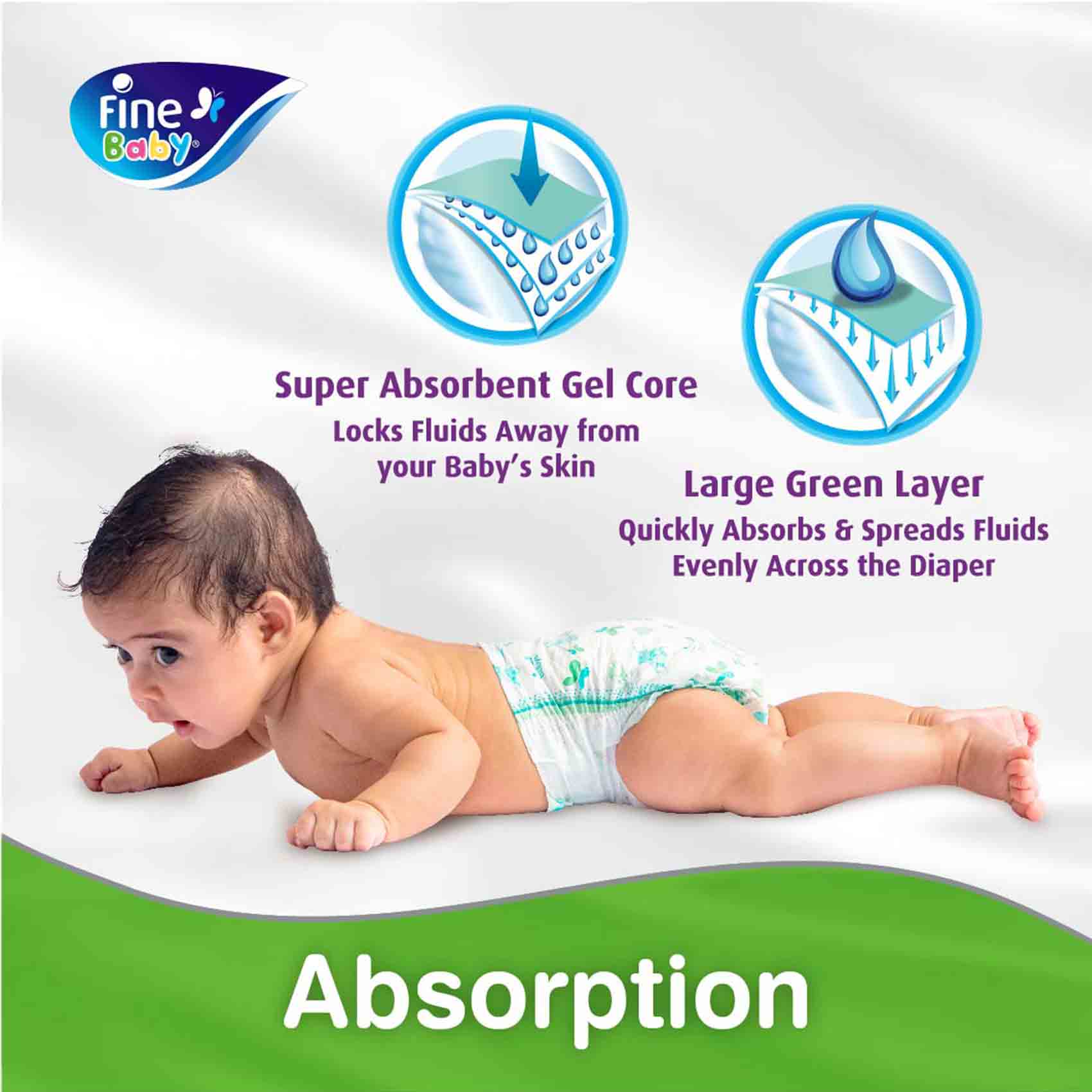 Fine Baby Diapers No. 6 Junior 16+ kg Jambo Pack 36 Diapers product thumbnail 3