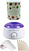 Pro- Wax Warmer for Body Hair Removal with 600ml Mixed Fruit Wax, 100 Pcs Wax Strip and 100 Pcs Wood Spatula