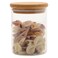 Stripe High Borosilicate Glass Storage Jar With Lid