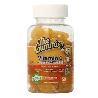The Gummies Co Vitamin C And Beta-Carotene Dietary Supplement Gummies Tangerine Flavoured 50 Gummies