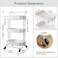 Gtin 3-Tier Rolling Utility Storage Cart With 2 Lockable Wheels For Office Bathroom Kitchen Kids&rsquo; Room