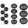 Creative Converting- Chalkboard Program Drink Labels 3pcs&lt; &gt;Black/White&lt; &gt;